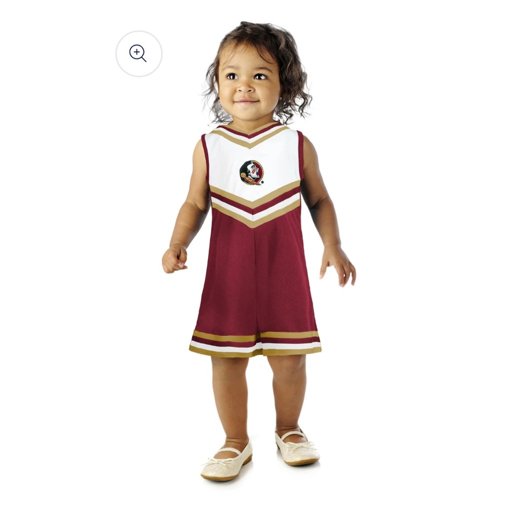 FSU girls cheer dress, Florida state seminoles, garnet and gold, 6X / Small